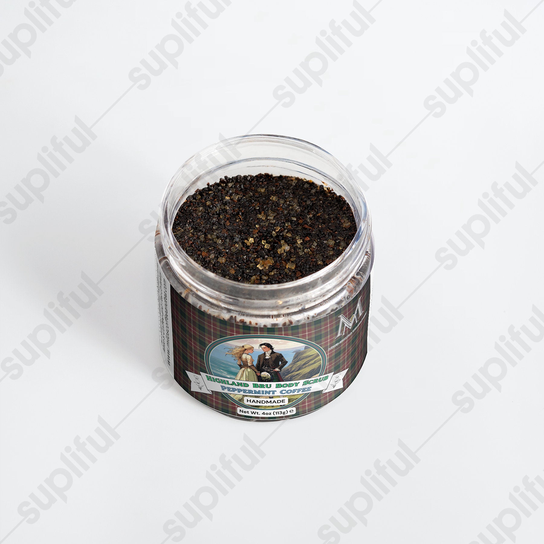 Highland Bru Body Scrub Peppermint Coffee - Milo's Coffee and Tea Company
