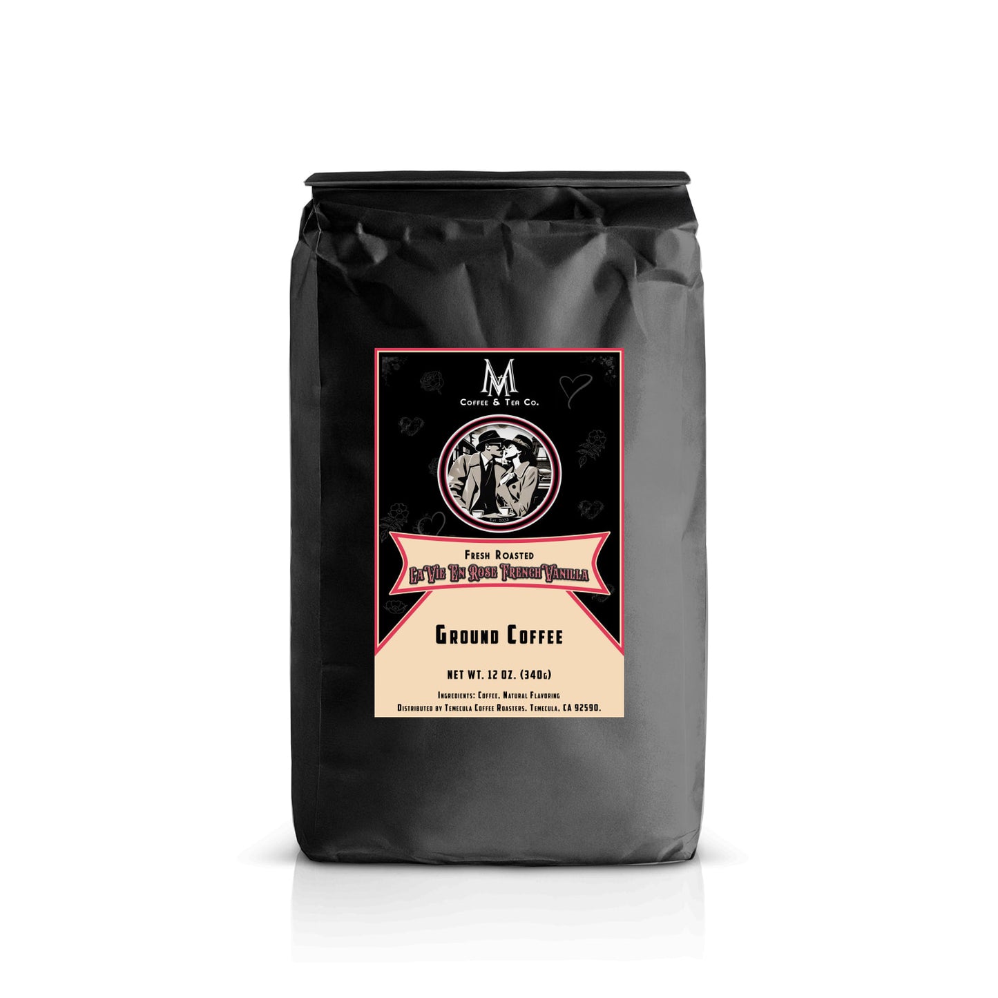 La Vi En Rose French Vanilla 12oz Ground-Special Edition - Milo's Coffee and Tea Company