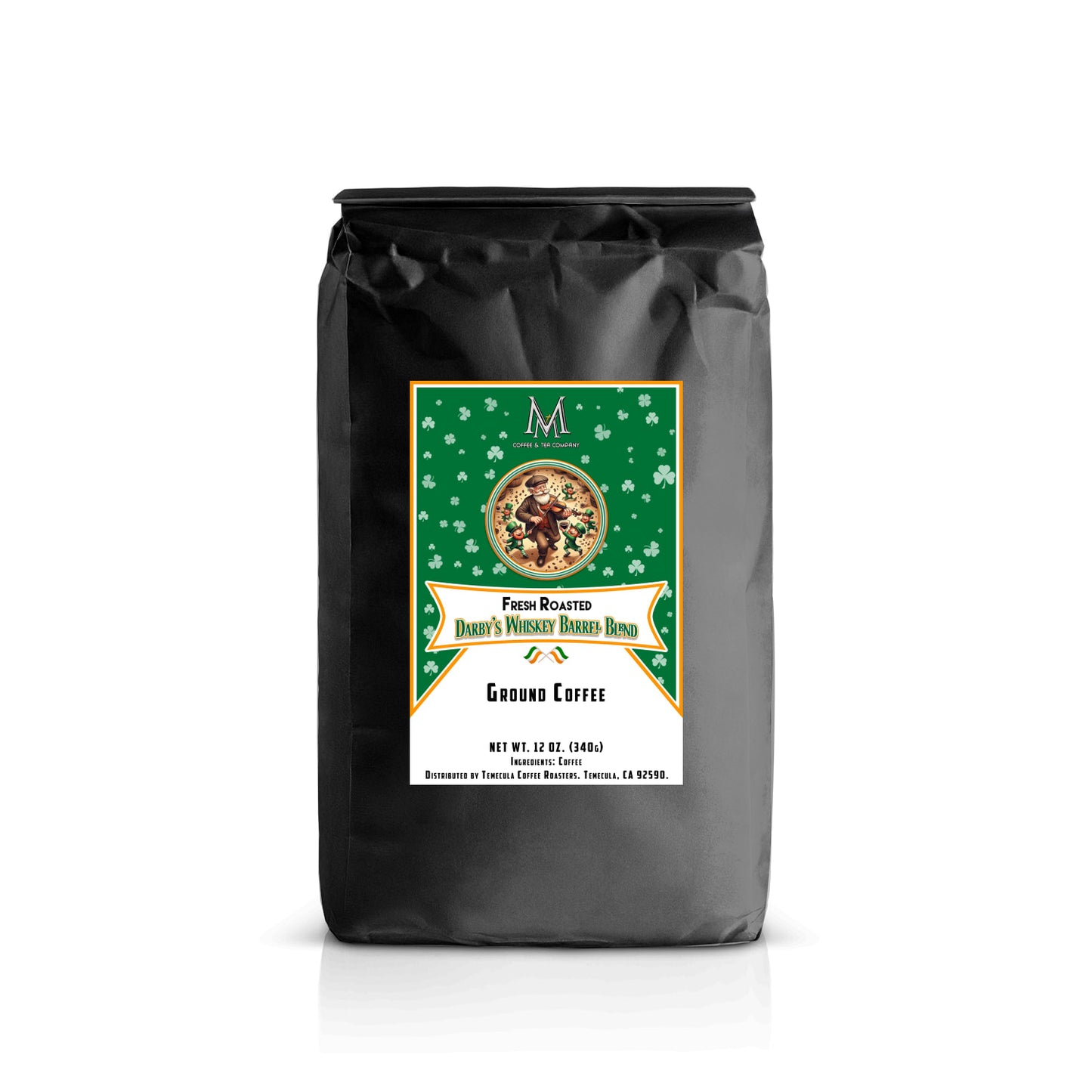 Darby's Whiskey Barrel Blend 12oz Ground-Special Edition - Milo's Coffee and Tea Company
