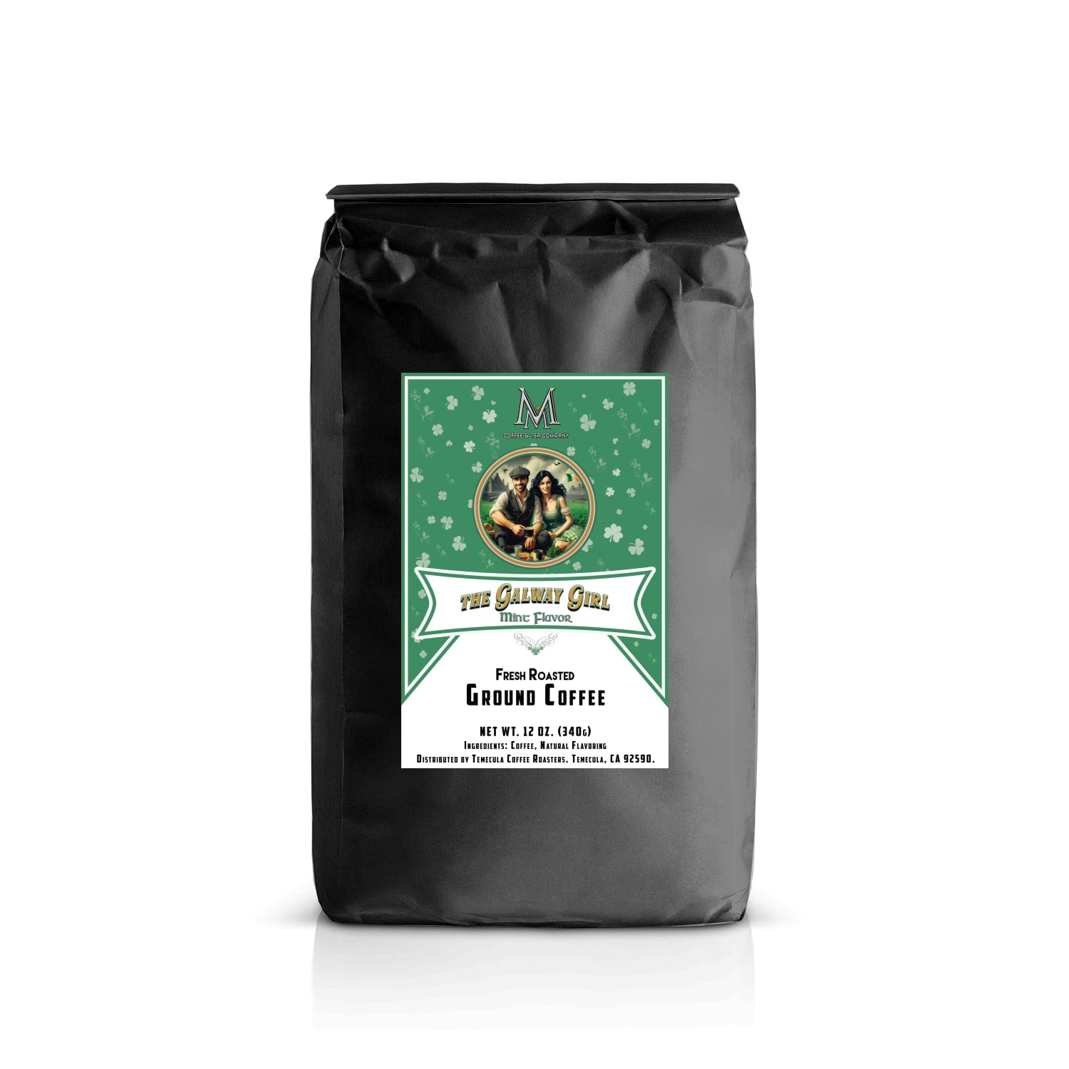 The Galway Girl Mint Flavor 12oz Standard Ground-Special Edition - Milo's Coffee and Tea Company